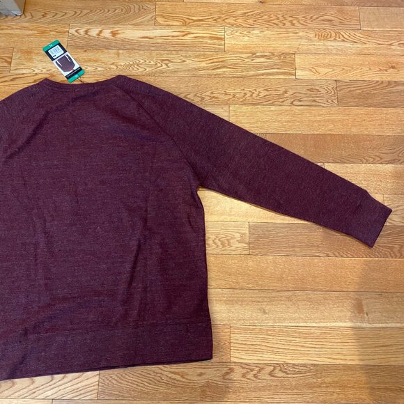 Banana Republic Men’s Soft Brush Waffle Knit Crew Pullover Red XL NWT - Picture 9 of 10